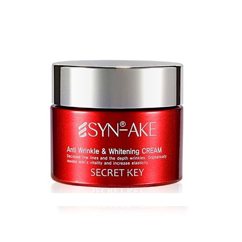 Антивозрастной пептидный крем для лица Secret Key Syn-Ake Anti Wrinkle & Whitening Cream