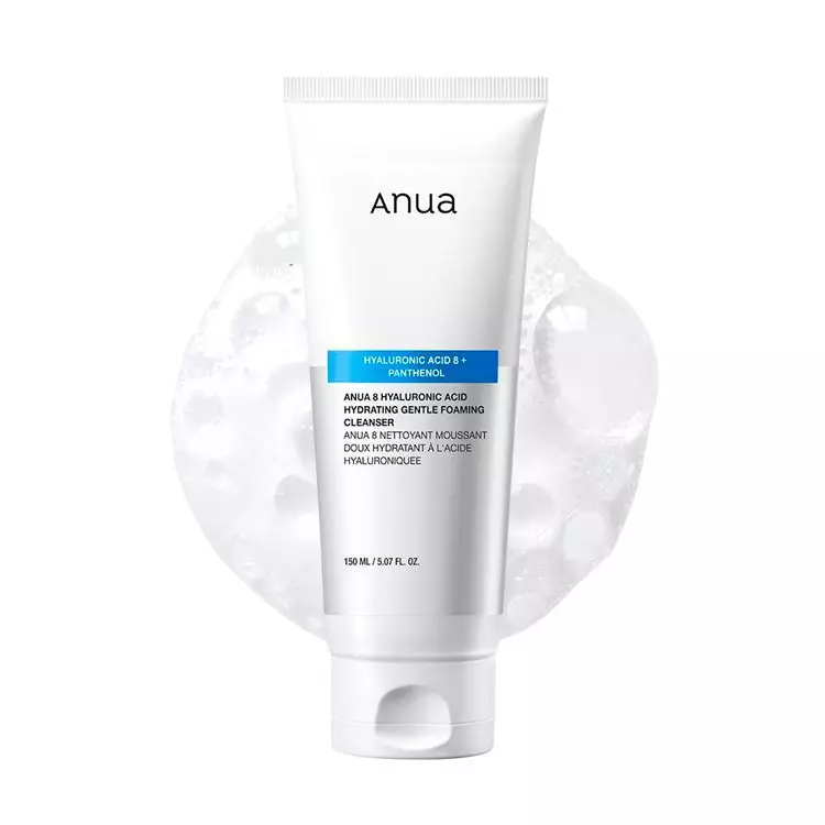 Мягкая пенка для умывания Anua 8 Hyaluronic Acid Hydrating Gentle Foaming Cleanser